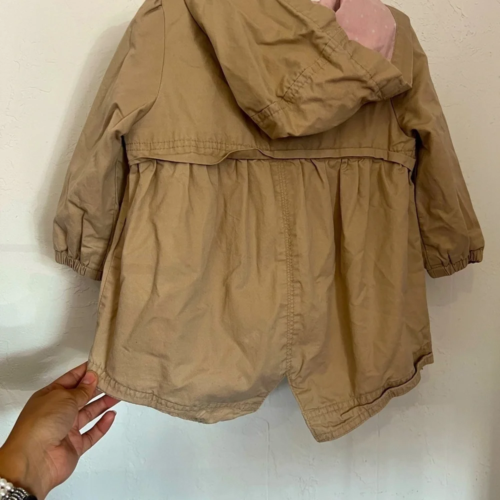 Khaki old lightweight navy toddler jacket 18-24months